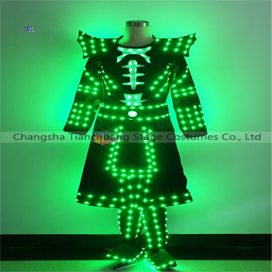 TC-0206 Full color LED dress performance costume