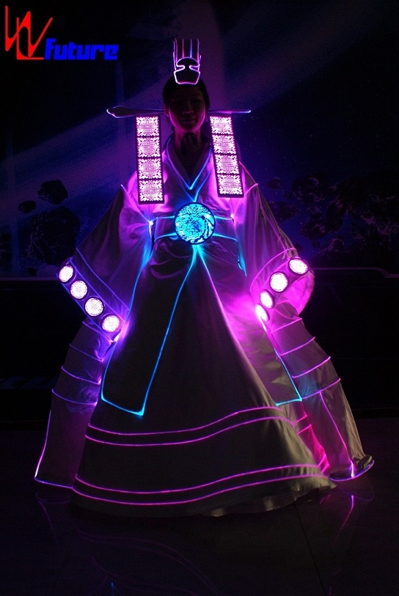 WL-0249 LED Dance Costume LED Koea Traditional Gilrs Dresses LED Long Dress for event/show/performance