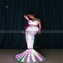 TC-0189 led full color sexy cosplay  mermaid costume