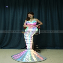 TC-0189 led full color sexy cosplay  mermaid costume