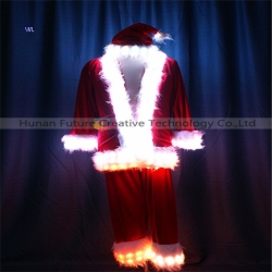 TC-0209 LED full color  Santa Claus performance costume