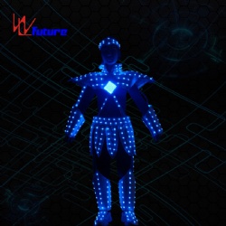 WL-0254 Wireless Control LED Future Warrior Robot Costume LED Dance Costume Myth figure Nezha Luminous Clothing