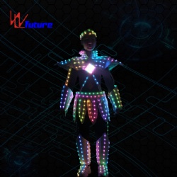WL-0254 Wireless Control LED Future Warrior Robot Costume LED Dance Costume Myth figure Nezha Luminous Clothing