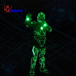 WL-0239 433 Wireless control LED Tron costume Robot Costume Ironman LED cosplay costume for dancer
