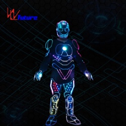 WL-0239 433 Wireless control LED Tron costume Robot Costume Ironman LED cosplay costume for dancer