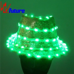 WL-028  wireless control LED Fashion Party hat for Halloween/Stage Performance LED Dance Costumes Props Blinking Hat