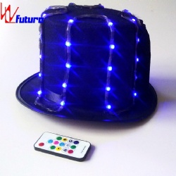 WL-0154 wireless control Blinking LED Hat for Stage Performance LED Dance Costumes Props Hat LED Dance Props performance wear