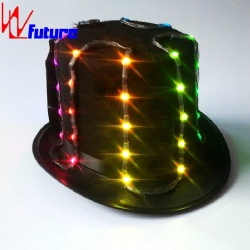 WL-0154 wireless control Blinking LED Hat for Stage Performance LED Dance Costumes Props Hat LED Dance Props performance wear