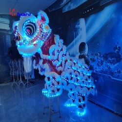 LED mini Lion dance Costumes LED Light Chinese Traditional Festival Dance Lion Kung Fu Traditional Event use