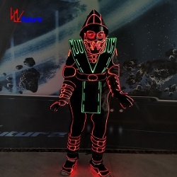 WL-0262 Fiber Optic Light Tron Dance Suits Rave Clothes Hip Hop Street Dance Costume men Halloween Glow Party clothes