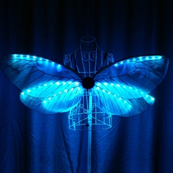 TC-0171-B light up butterfly wings .full color Led costumes