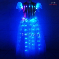 TC-041 LED & fiber optic princess dress