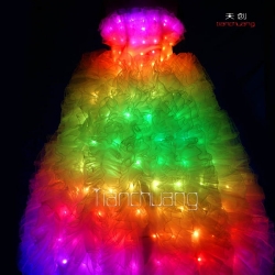 TC-021 full color led wedding dress